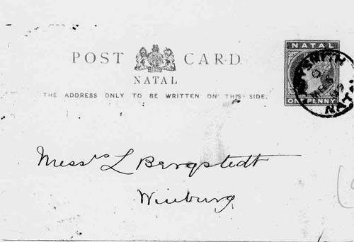 Natal private postal card